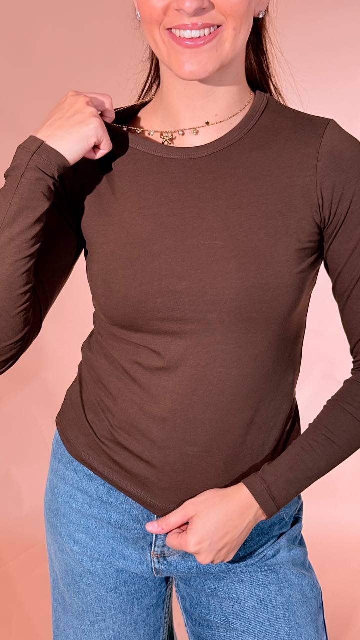 JJXX Celine T-shirt 12258414 CIOCCOLATO 