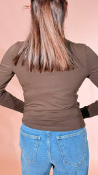 JJXX Celine T-shirt 12258414 CIOCCOLATO 