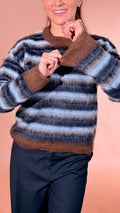 JJXX Calista pull rigato 12276486 MORO 