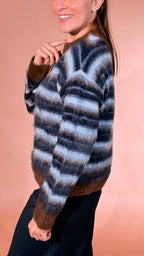 JJXX Calista pull rigato 12276486 MORO 