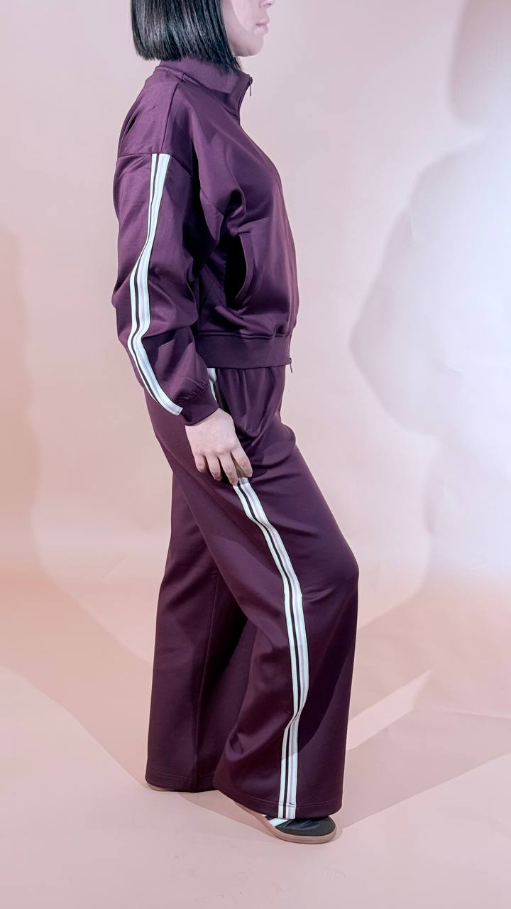 JJXX "Esme" wide pants 12298331 BORDEAUX 