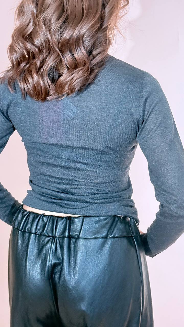 JJXX Alberte polo neck knit 12298896 DARK GREY 