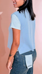 KONTATTO "ginevra" gilet scollo v 3M1709C NUVOLA 