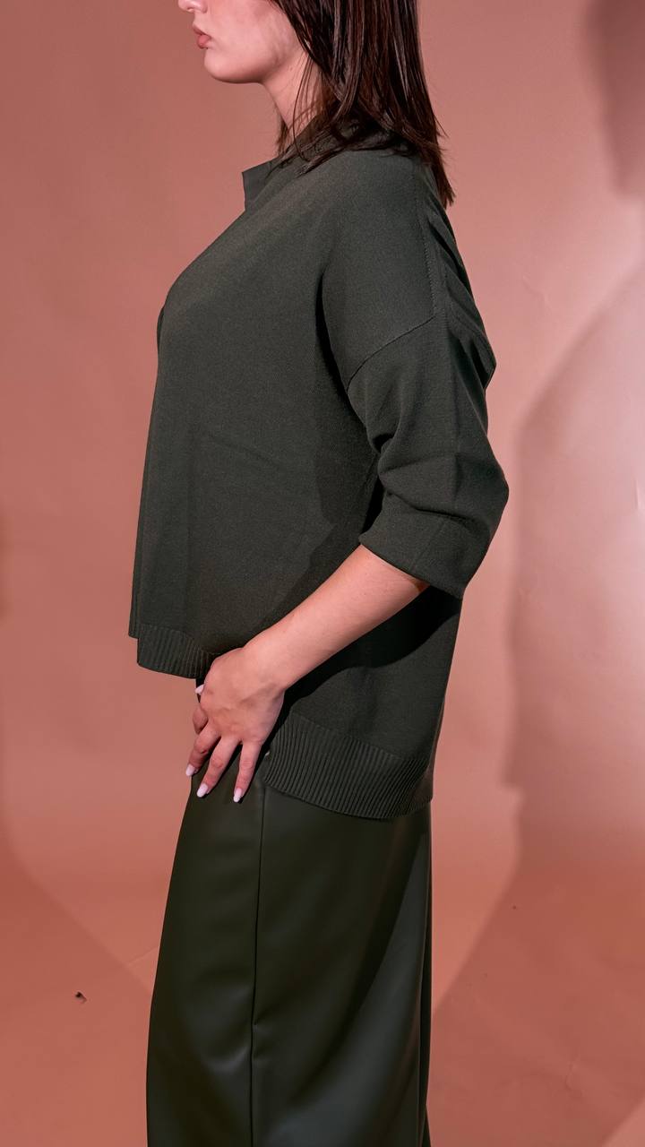 KONTATTO Botton cardigan 3M1716CN VERDE 