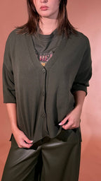 KONTATTO Botton cardigan 3M1716CN VERDE 
