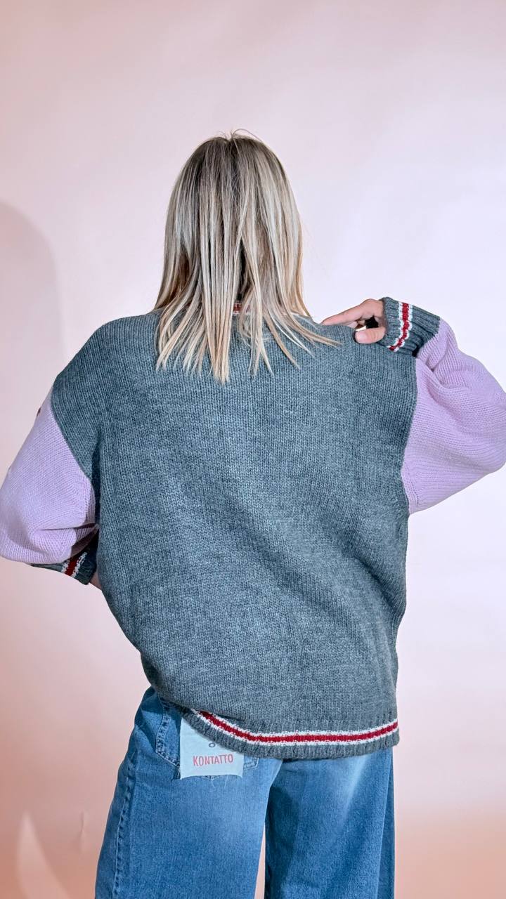 KONTATTO "College" giacca 3M1786C GRIGIO 