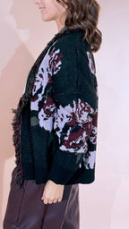 KONTATTO Cardigan rose 3M1818C NERO/ROSA 