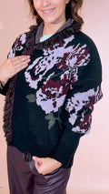 KONTATTO Cardigan rose 3M1818C NERO/ROSA 