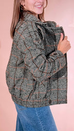 KONTATTO "check" bomber doppiopetto ADF700C GRIGIO 
