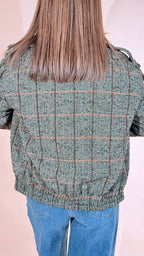 KONTATTO "check" bomber doppiopetto ADF700C GRIGIO 
