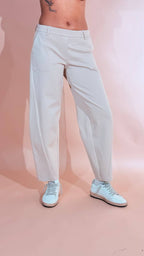 KONTATTO "korea" pantalone con elastico in vita effetto baloon ADF708C BEIGE 