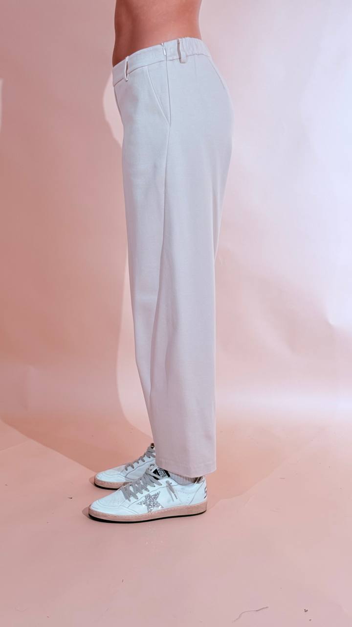 KONTATTO "korea" pantalone con elastico in vita effetto baloon ADF708C BEIGE 