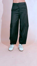 KONTATTO "Ines" pantalone baloon cargo ADF709C NERO 
