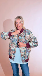 KONTATTO "Tapestry" bomber MV400C BORDEAUX 
