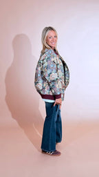 KONTATTO "Tapestry" bomber MV400C BORDEAUX 