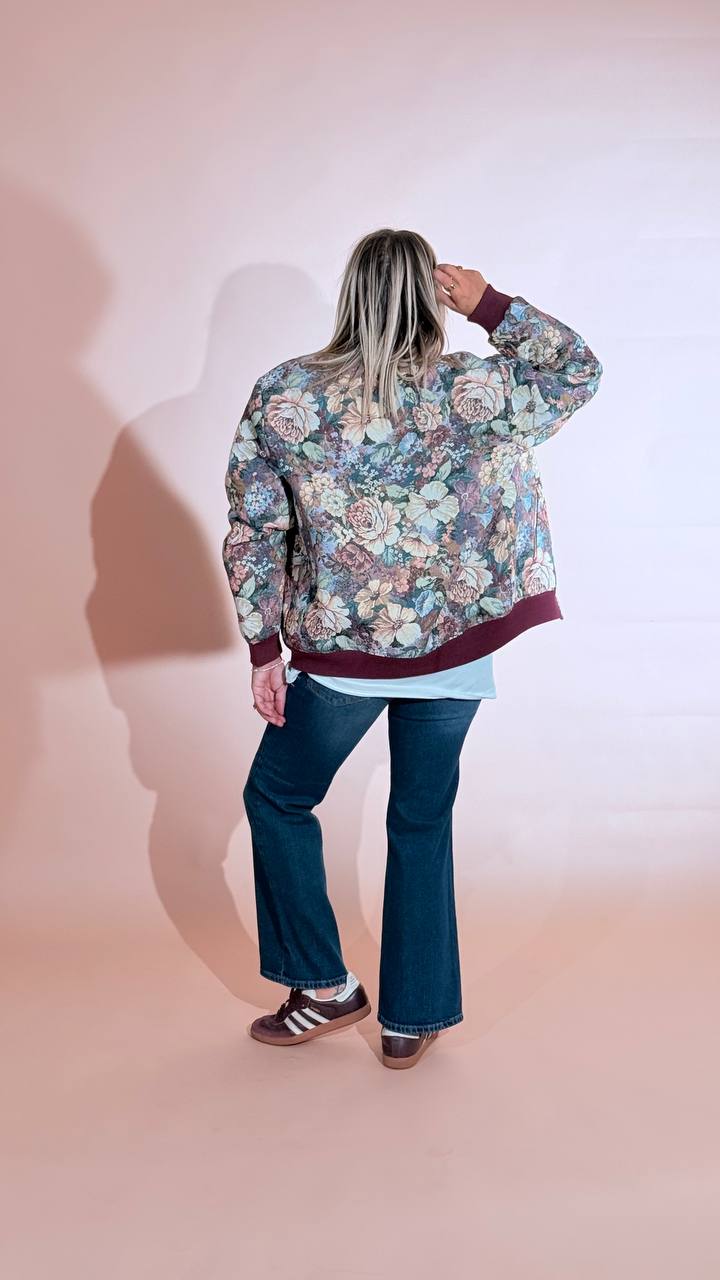 KONTATTO "Tapestry" bomber MV400C BORDEAUX 