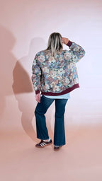 KONTATTO "Tapestry" bomber MV400C BORDEAUX 