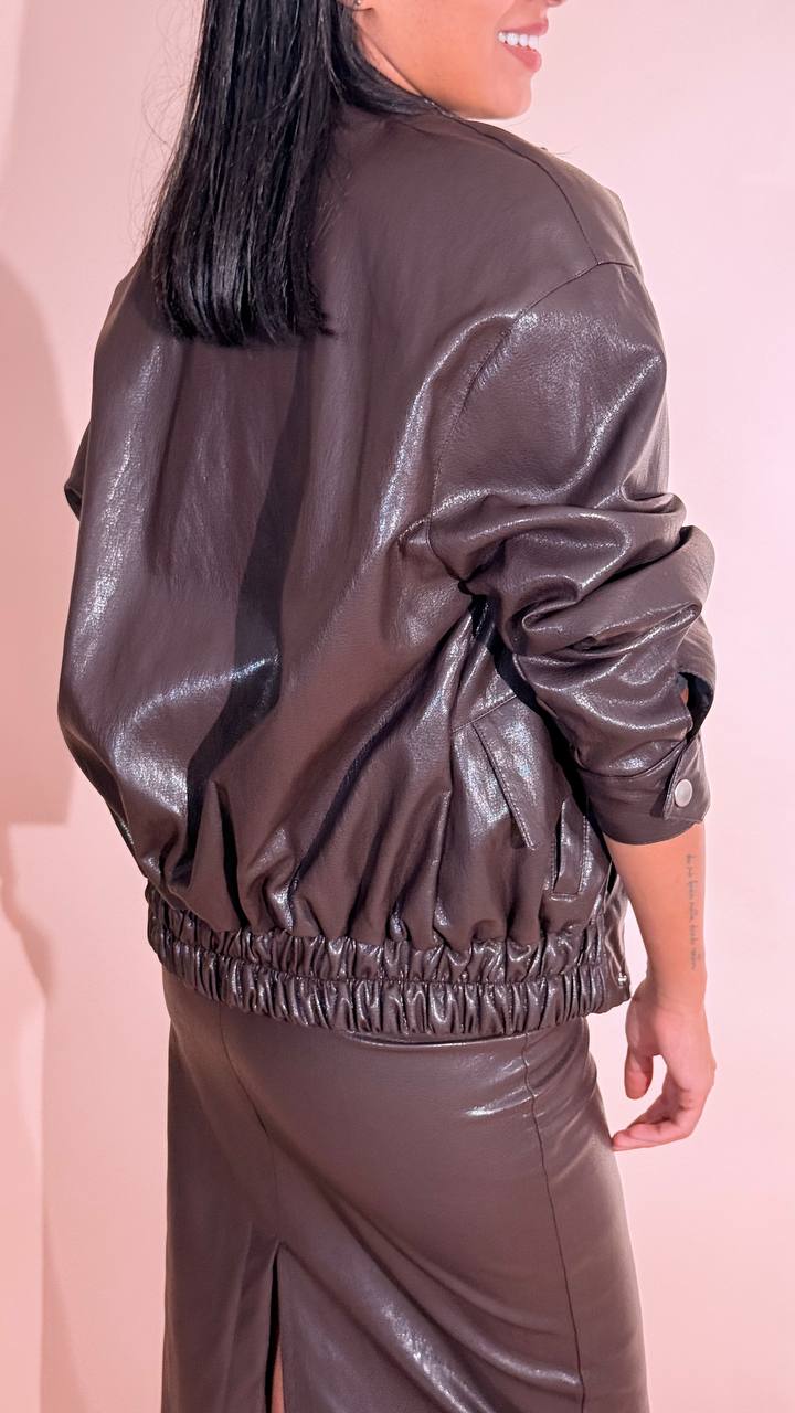 KONTATTO Delia bomber ecopelle ST327N MORO 