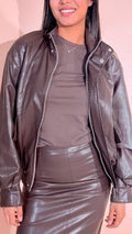 KONTATTO Delia bomber ecopelle ST327N MORO 