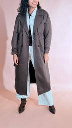 LEVA Trench scamosciato 02896 MORO 