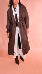 LEVA Trench scamosciato 02896 MORO 