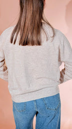 LEVA Pull scollo v scatoletta 1008 BEIGE 