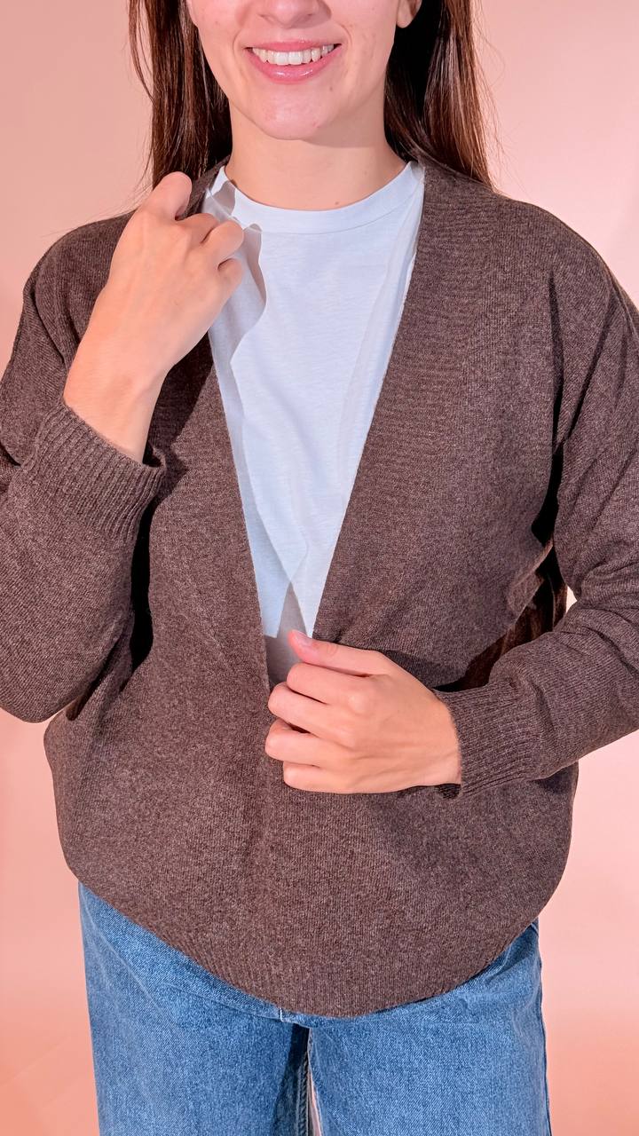 LEVA pull scollo v scatoletta 1008 MORO 