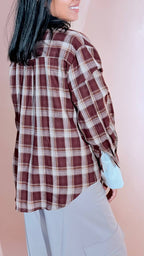 LEVA Bonnie camicia check 1215 BOURDEAUX 