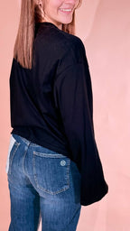 LEVA basic tshirt manica lunga 136-M NERO 