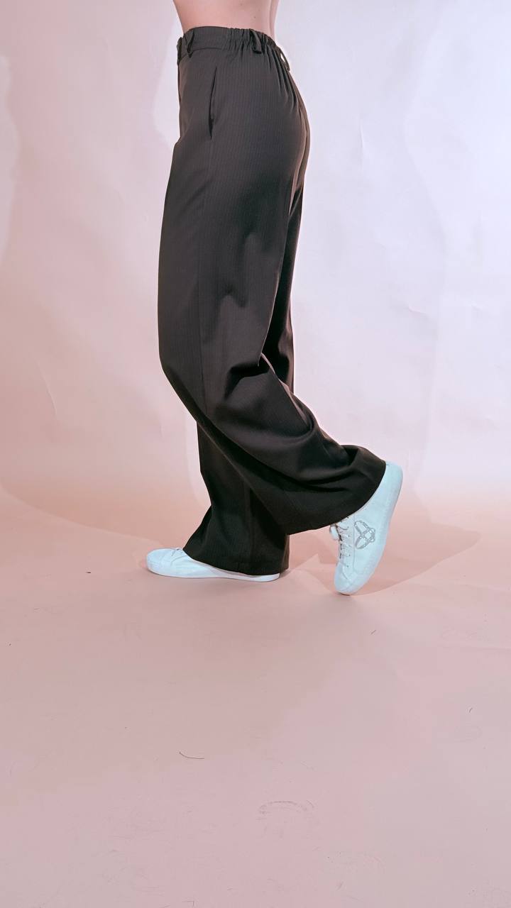 LEVA Pantalone gessato 23695 MORO 