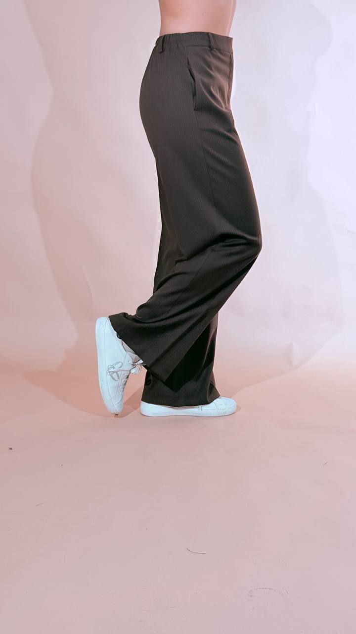 LEVA Pantalone gessato 23695 MORO 