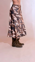 LEVA Military gonna effetto seta 4447 MORO 