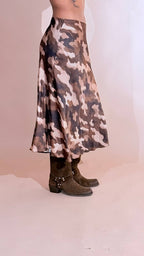 LEVA Military gonna effetto seta 4447 MORO 