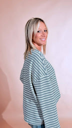 LEVA "Softline" tee manica lunga 69354 BIANCO/AZZURRO 