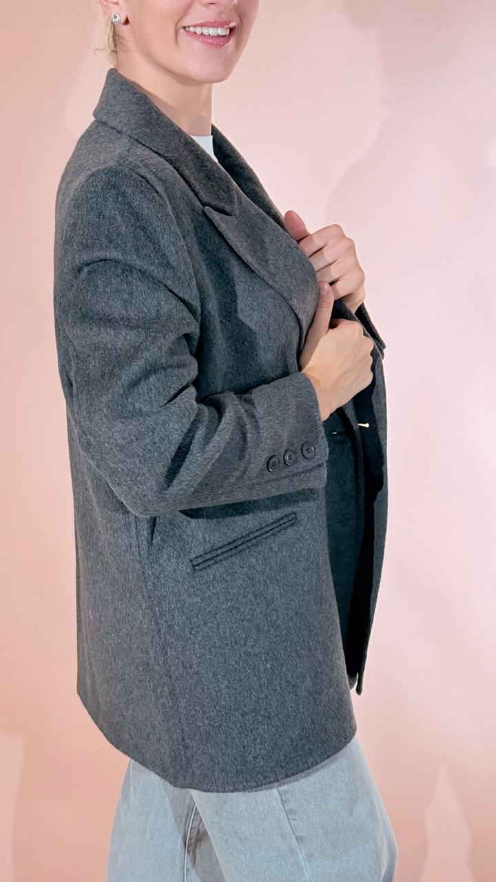 LEVA Elettra cappotto corto AL1138 GRIGIO 