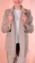 LEVA Elettra cappotto corto AL1138 TORTORA 