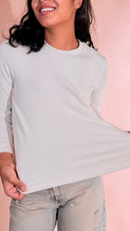 LEVA T-shirt manica lunga AL1362 AVORIO 