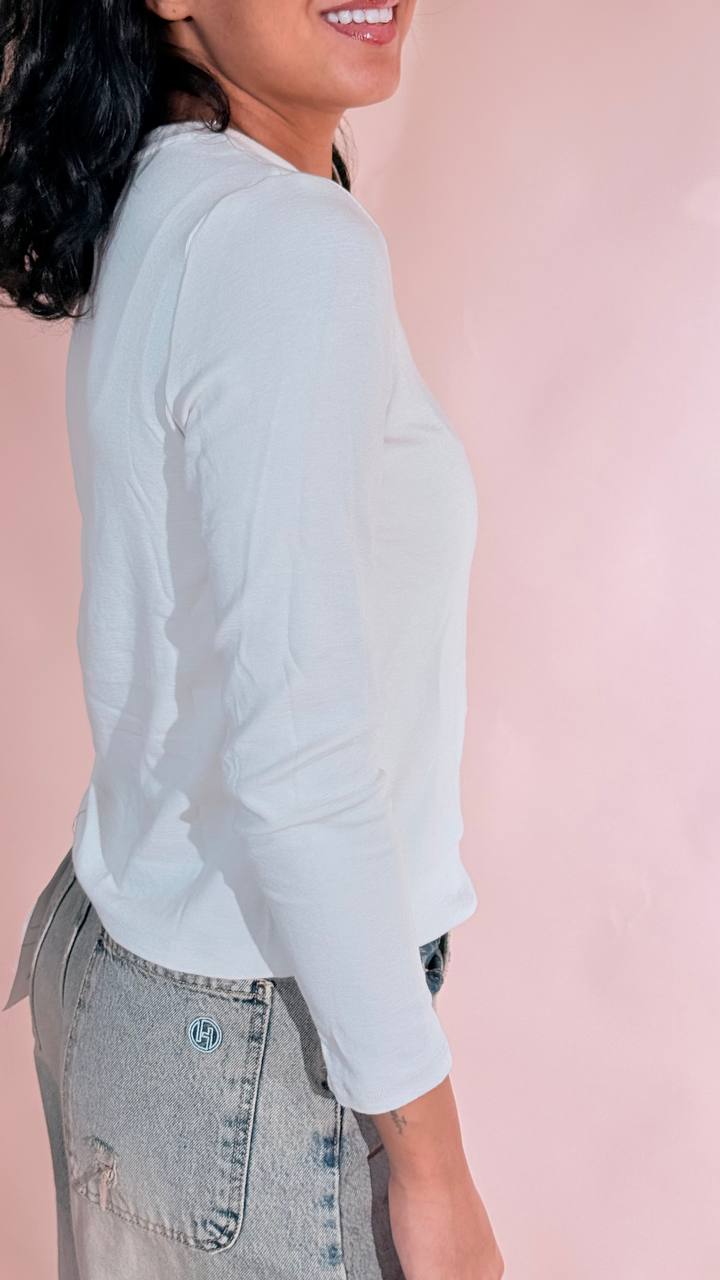 LEVA T-shirt manica lunga AL1362 AVORIO 