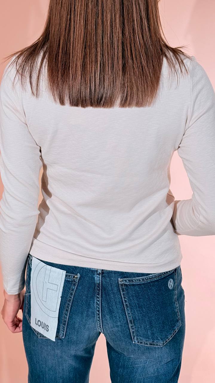 LEVA T-shirt manica lunga AL1362 BEIGE 