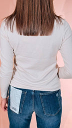 LEVA T-shirt manica lunga AL1362 BEIGE 