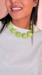 LEVA Collana palla gigante BALLS01 LIME 