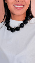 LEVA Collana palla gigante BALLS01 NERO 