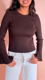 LEVA Grace maglia girocollo MS2033 MORO 