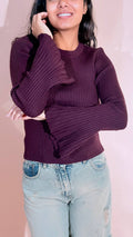 LEVA Grace maglia girocollo MS2033 VINO 