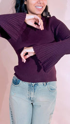 LEVA Grace maglia girocollo MS2033 VINO 
