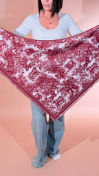 LEVA Sciarpa in fantasia SCIARPA01 BURGUNDY 