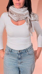 LEVA Sciarpa in fantasia SCIARPA01 TAUPE 