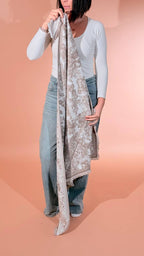 LEVA Sciarpa in fantasia SCIARPA01 TAUPE 