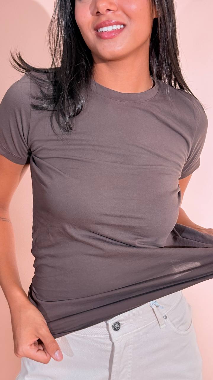 MOTEL Unica t-shirt slim 1107-30-SW MORO 
