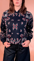 MOTEL Bandana pull con cappuccio 26P259 BLU 